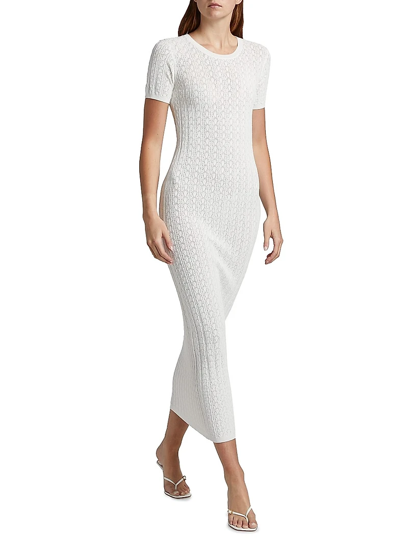 Aruba Rib-Lace Knit Dress