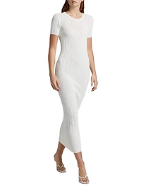 Aruba Rib-Lace Knit Dress