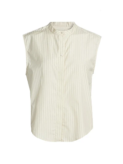 Hale Stripes Sleeveless Boxy Top