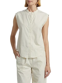 Hale Stripes Sleeveless Boxy Top
