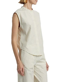 Hale Stripes Sleeveless Boxy Top