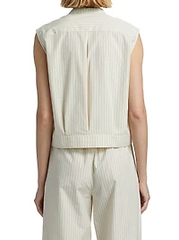 Hale Stripes Sleeveless Boxy Top