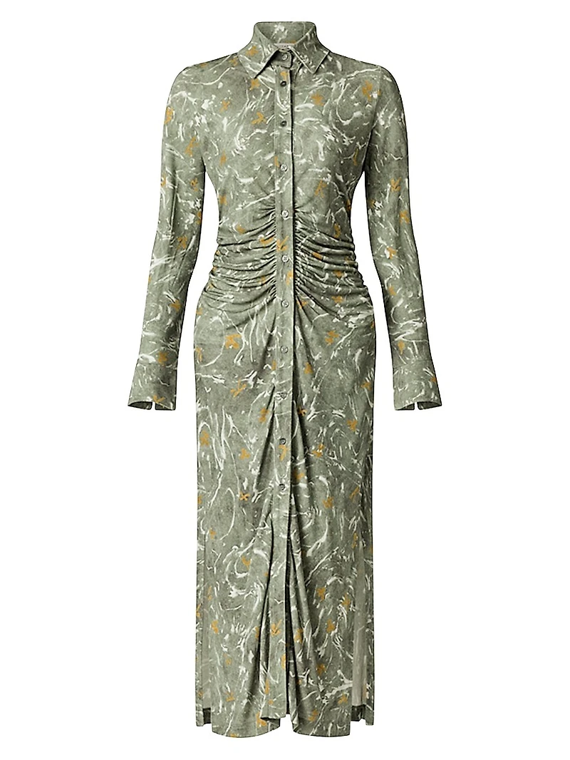 Claudia Ruched Waist Shirtdress