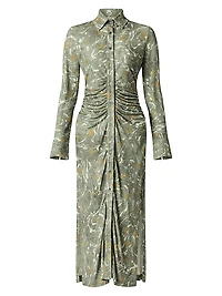 Claudia Ruched Waist Shirtdress