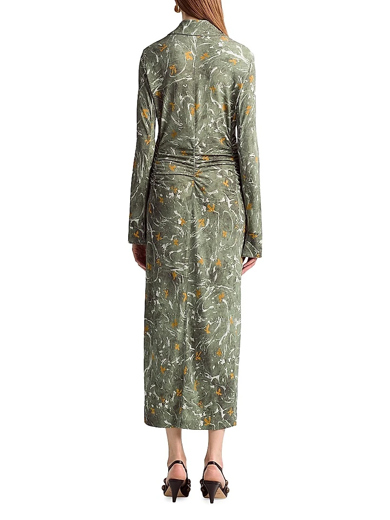 Claudia Ruched Waist Shirtdress