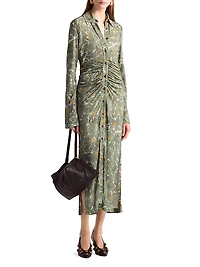 Claudia Ruched Waist Shirtdress