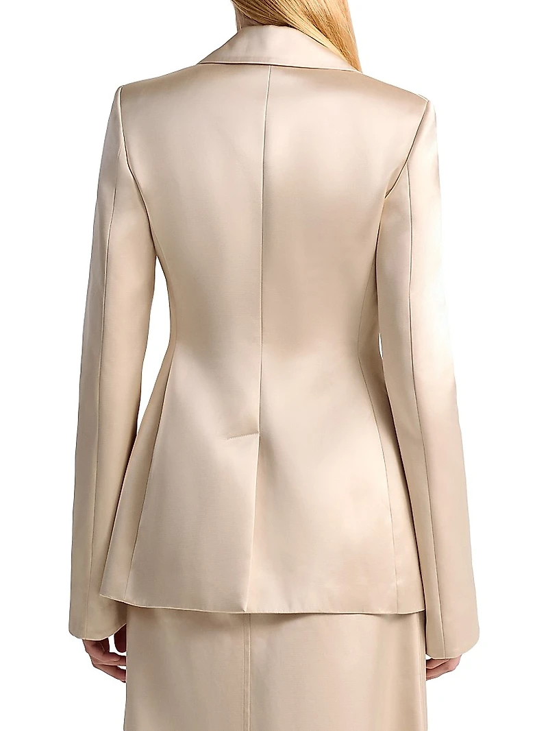 Ray Satin Jersey Blazer