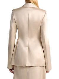 Ray Satin Jersey Blazer