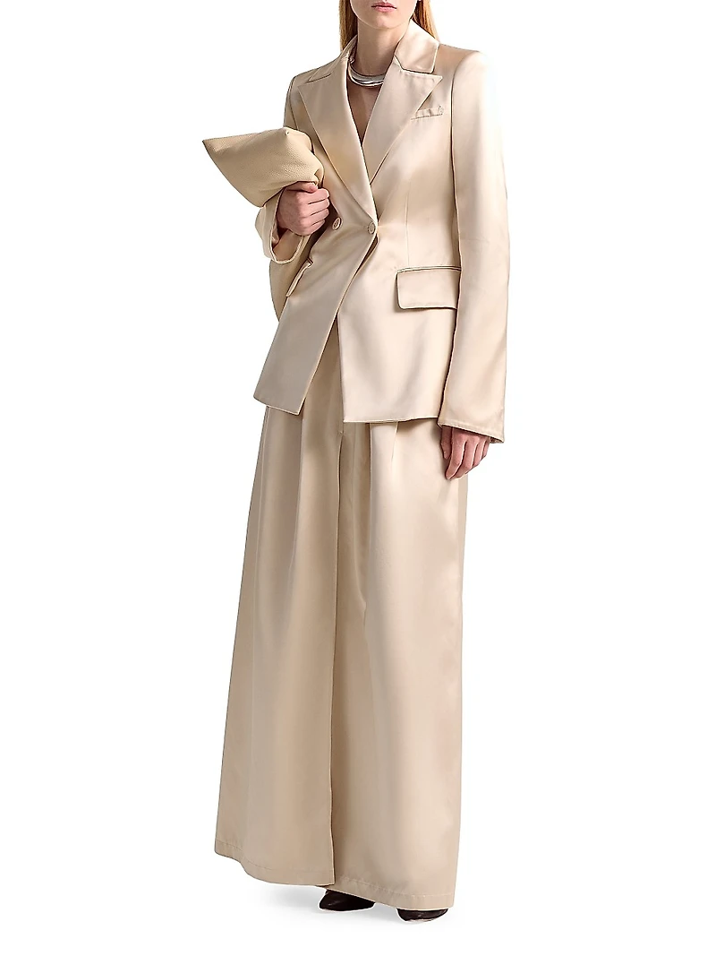 Ray Satin Jersey Blazer