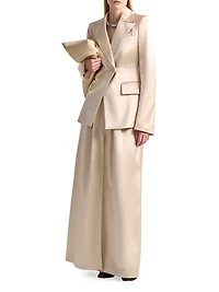 Ray Satin Jersey Blazer