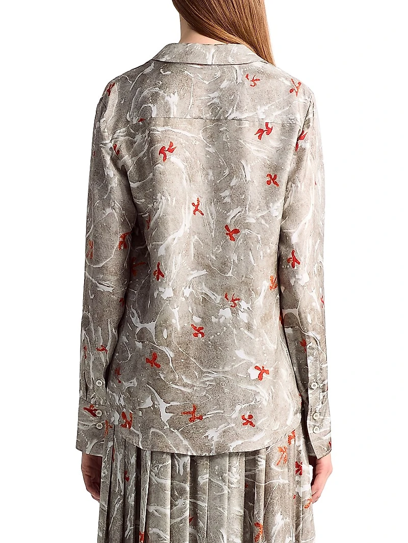 Chika Bird Print Shirt