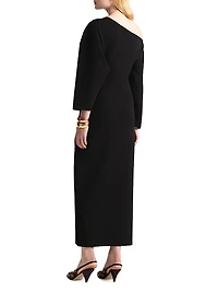 Etta Asymmetric Off-The-Shoulder Dress