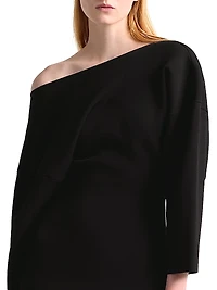Etta Asymmetric Off-The-Shoulder Dress