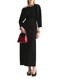 Etta Asymmetric Off-The-Shoulder Dress