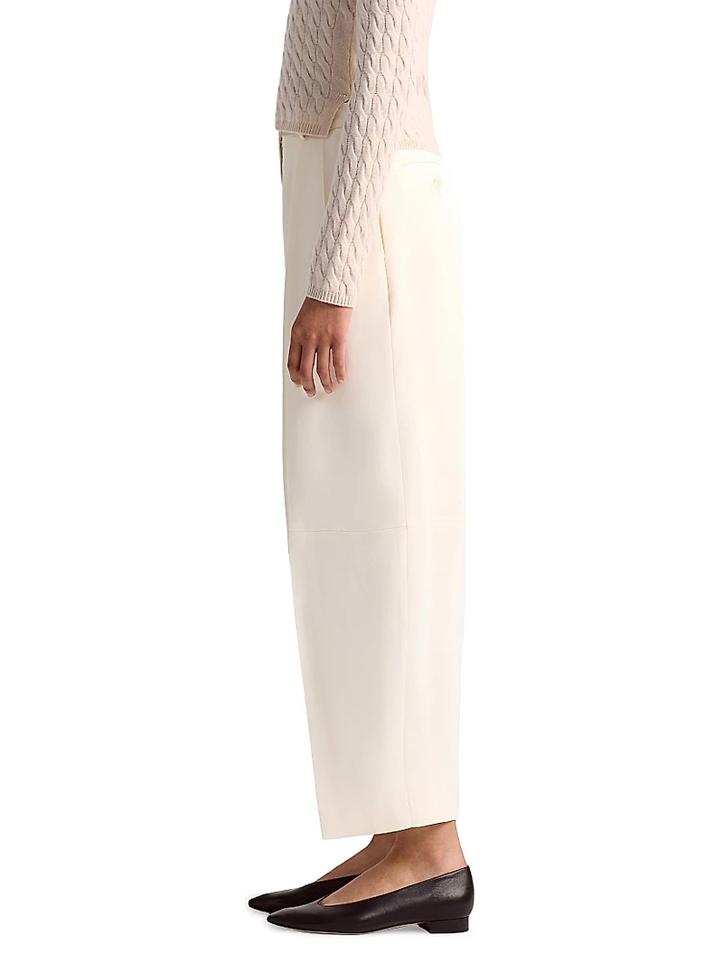 Dash Pleated Crepe Tapered Pants