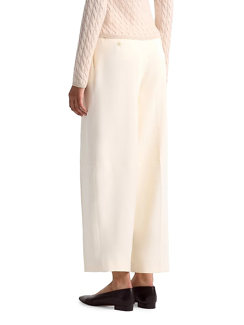 Dash Pleated Crepe Tapered Pants