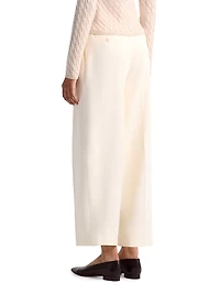 Dash Pleated Crepe Tapered Pants