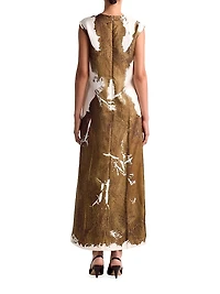 Cherie Printed Silk Maxi Dress