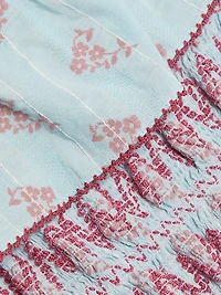 Ashton Floral Smocked Cotton-Blend Strapless Dress