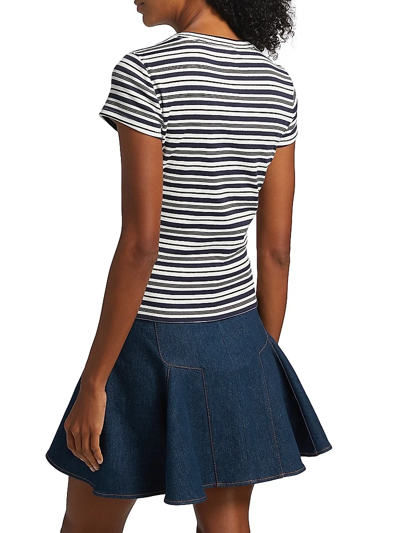 Chantrelle Striped Knit Top