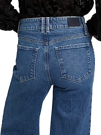 Sasha Mid-Rise Straight-Leg Jeans