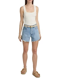 Archie Raw-Hem Shorts