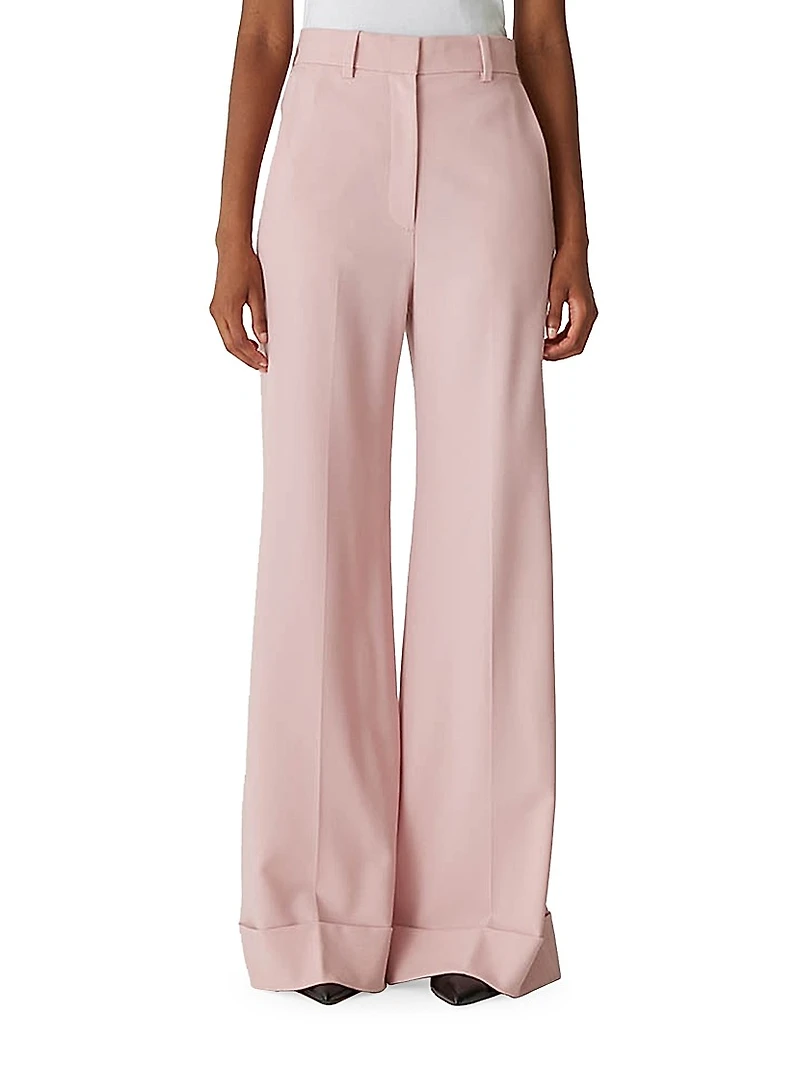 Calvary Twill Wide-Leg Trousers