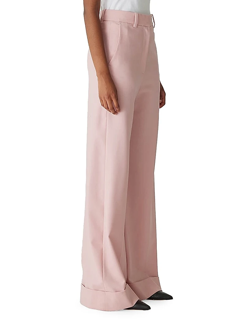 Calvary Twill Wide-Leg Trousers