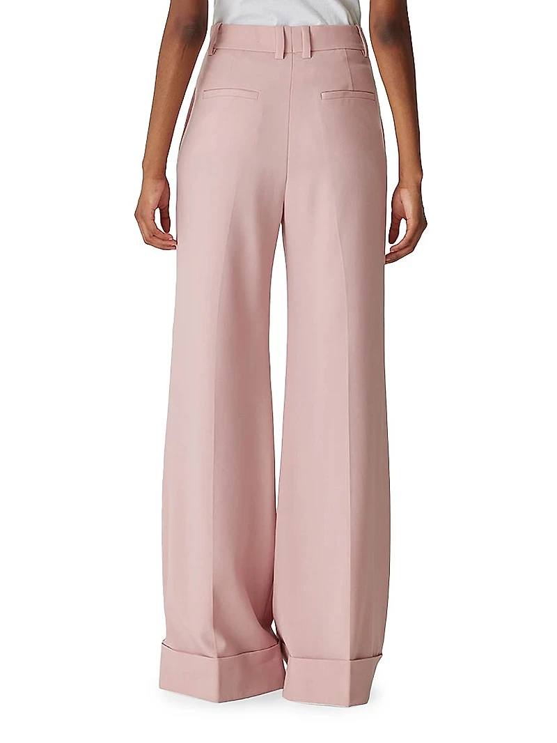 Calvary Twill Wide-Leg Trousers