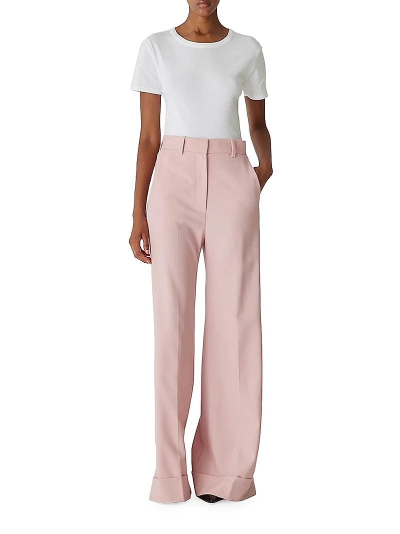 Calvary Twill Wide-Leg Trousers