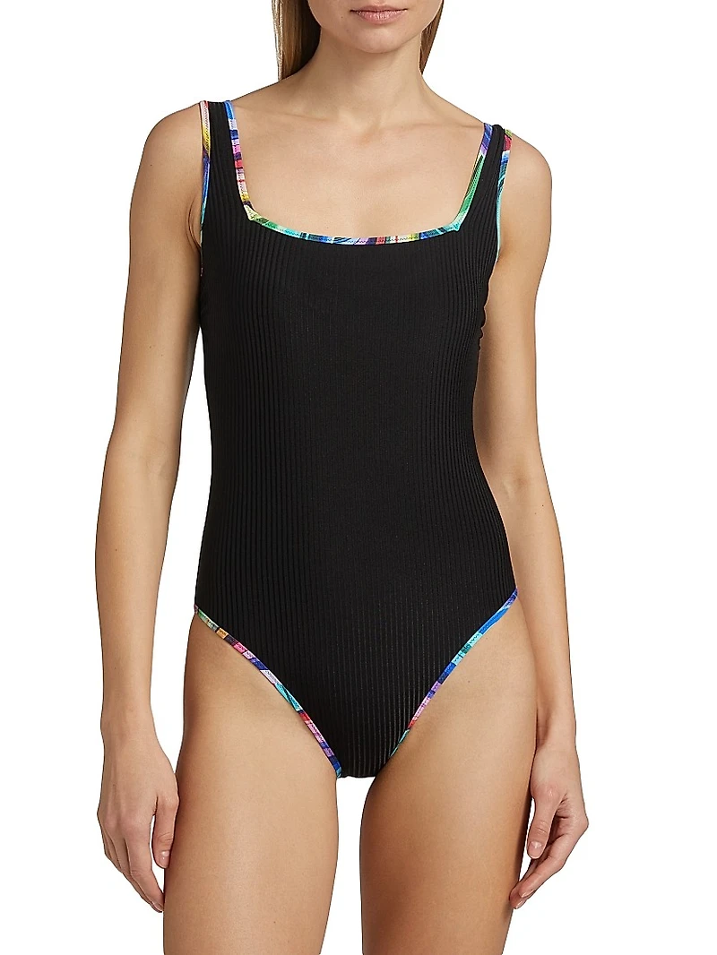Abel Square Neck One-Piece Swimsuit