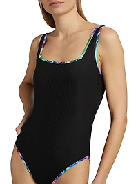 Abel Square Neck One-Piece Swimsuit