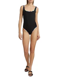 Abel Square Neck One-Piece Swimsuit