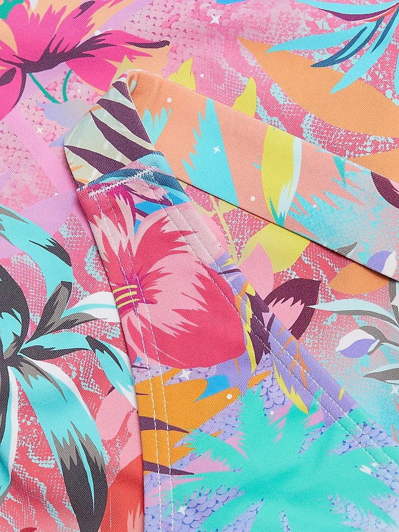 Zeru Cross-Back One-Piece Swimsuit