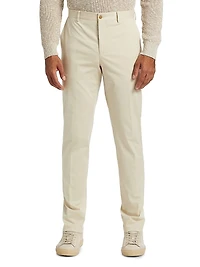 Stretch Cotton Poplin Two-Button Slim-Fit Suit