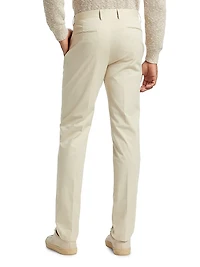 Stretch Cotton Poplin Two-Button Slim-Fit Suit