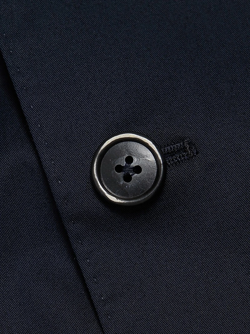 Stretch Cotton Poplin Two-Button Slim-Fit Suit