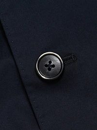 Stretch Cotton Poplin Two-Button Slim-Fit Suit