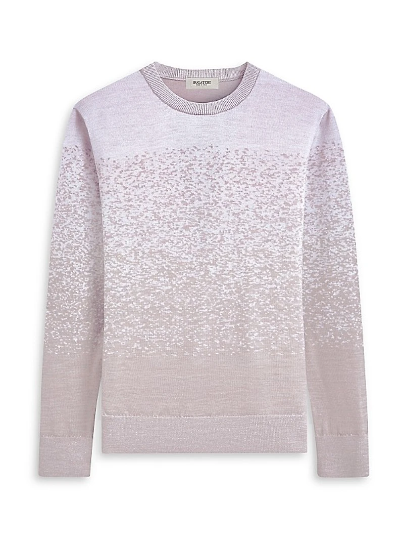 Gradient Wool Crewneck Sweater