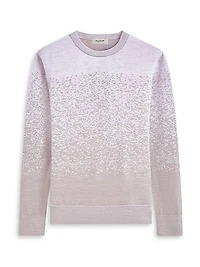 Gradient Wool Crewneck Sweater
