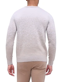 Gradient Wool Crewneck Sweater
