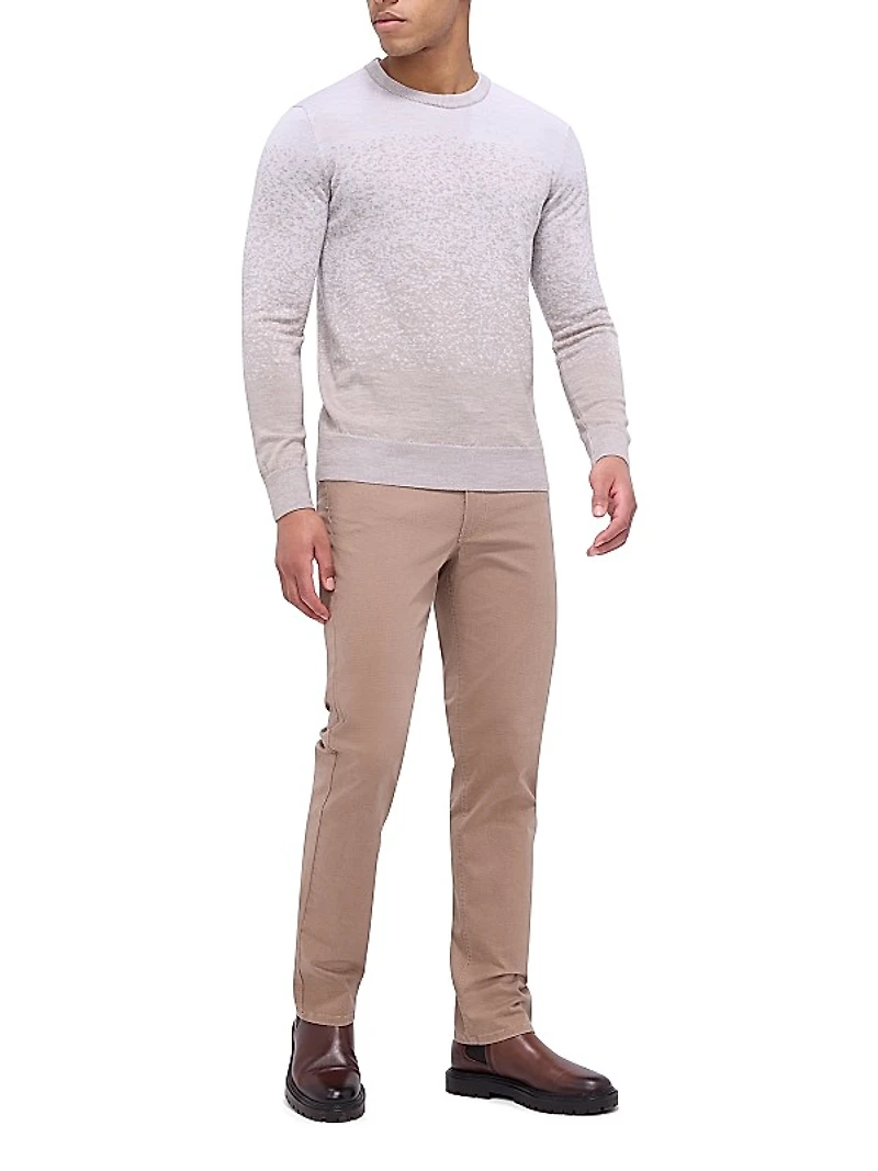 Gradient Wool Crewneck Sweater