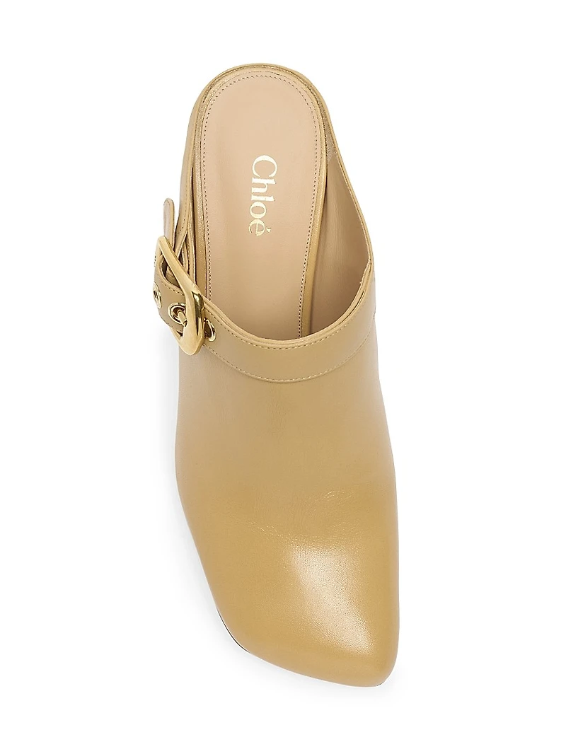 Andrea 70MM Leather Mules