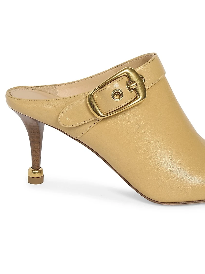 Andrea 70MM Leather Mules