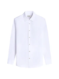 Julian Stretch Cotton Button-Front Shirt