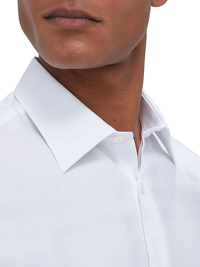 Julian Stretch Cotton Button-Front Shirt