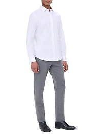 Julian Stretch Cotton Button-Front Shirt