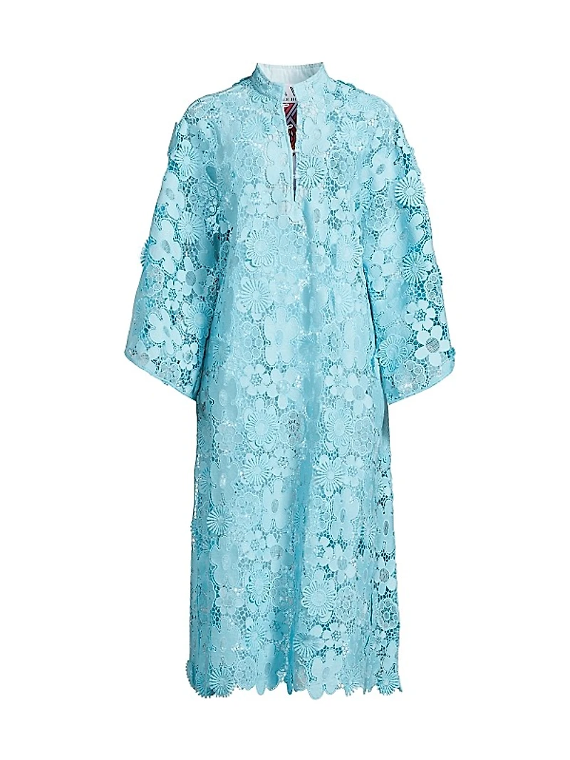 Mod Floral Lace Caftan