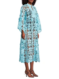 Mod Floral Lace Caftan