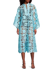Mod Floral Lace Caftan